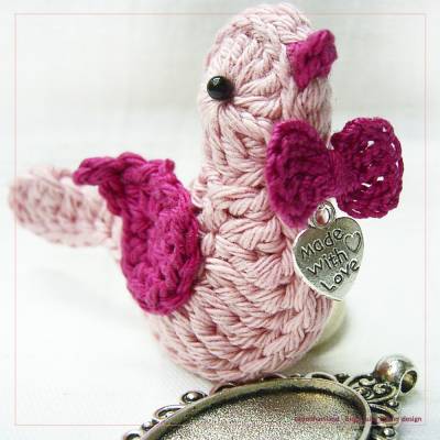 Häkelanleitung - Artländer Piepmatz - Vogel aus Baumwolle oder Jute - auch als Windspiel - PDF